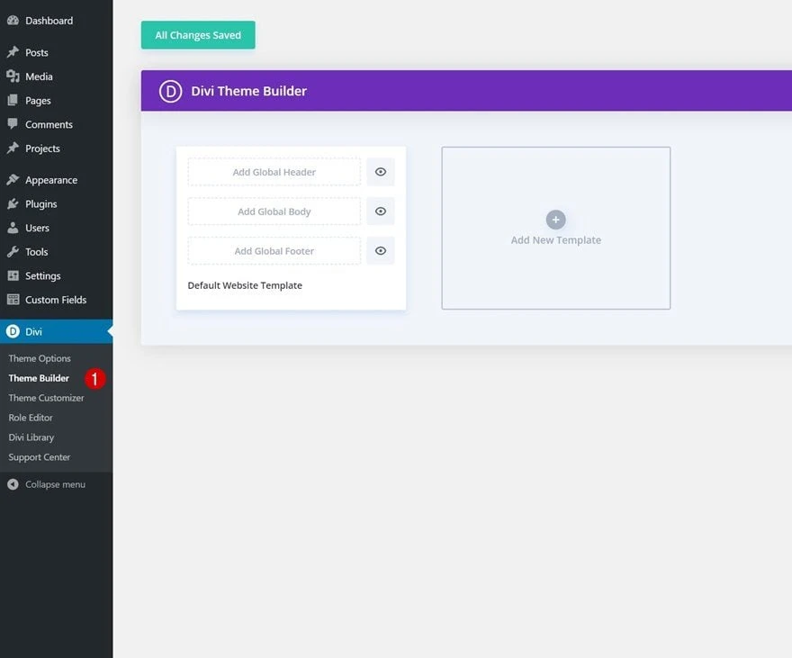 header & footer template for Divi's Podcaster Layout Pack