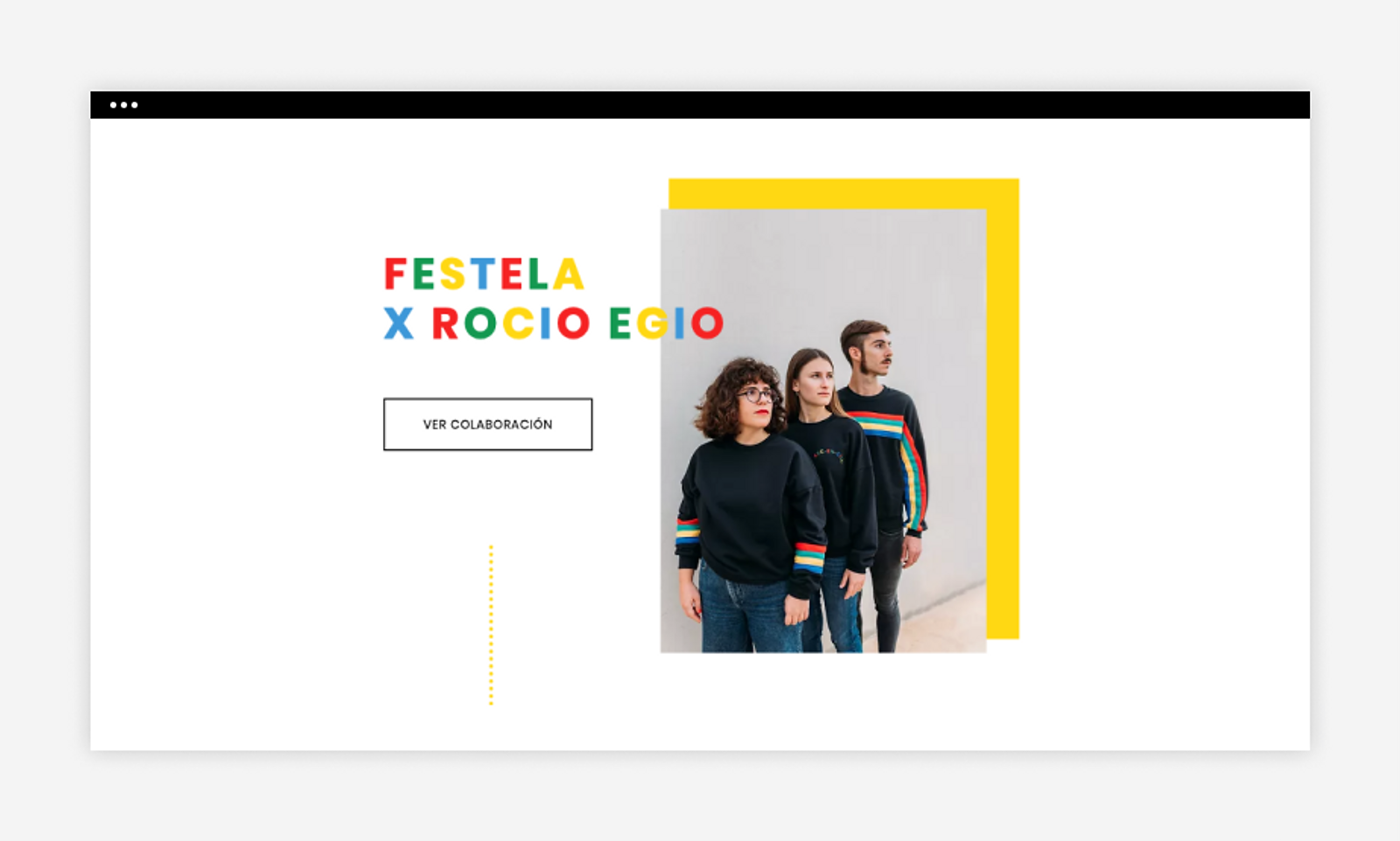 white space example as part of modern website design by Festela